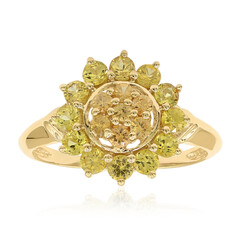 Gelber Saphir-Goldring