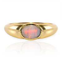 Lightning Ridge-Schwarzer Crystal-Opal-Goldring (Mark Tremonti)