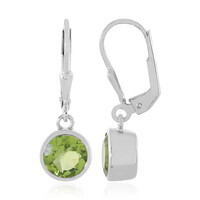 Peridot-Silberohrringe