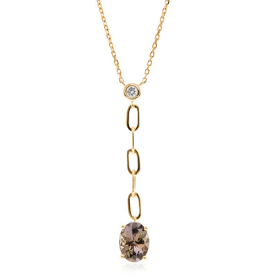 Nicht erhitzter Tansanit-Goldcollier (CIRARI)