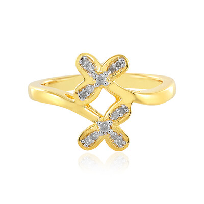 I2 (I) Diamant-Silberring
