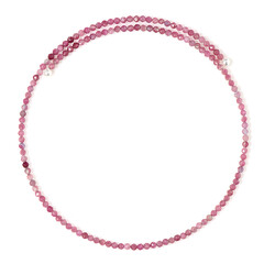 Nigerianischer Pinkfarbener Turmalin-Stahlhalsreif (Riya)