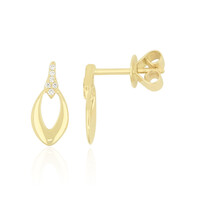 Lupenreiner (F) Brillant-Goldohrringe (LUCENT DIAMONDS)