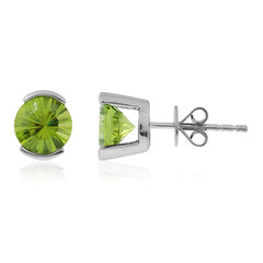 Peridot-Platinohrringe
