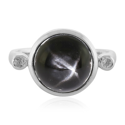 Indischer Stern-Diopsid-Silberring