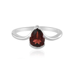 Indischer Granat-Silberring