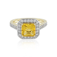 Gelber Beryll-Goldring