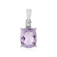 Lavendel-Amethyst-Silberanhänger