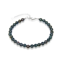 Heliotrop-Silberarmband