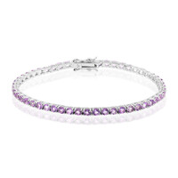 Bolivianischer Amethyst-Silberarmband