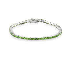 Russischer Diopsid-Silberarmband