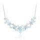 Himmelblauer Topas-Silbercollier