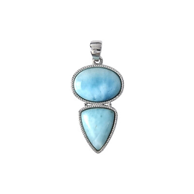 Larimar-Silberanhänger