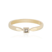 I2 Schokoladen-Diamant-Silberring