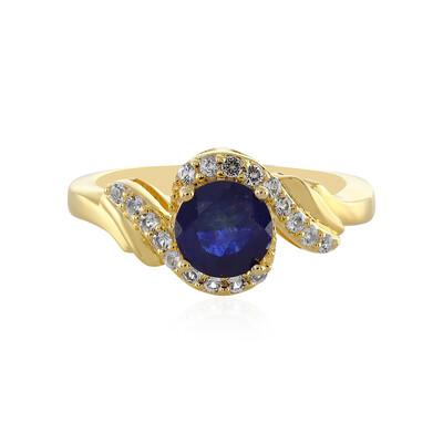 Blauer Madagaskar-Saphir-Silberring