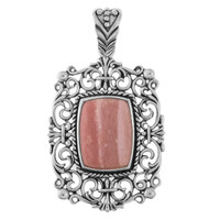 Australischer Pinkfarbener Opal-Silberanhänger (Art of Nature)