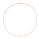 Silber-Criss-Cross-Kette - 4,9 g - 90 cm - rosévergoldet