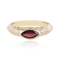 Nigerianischer Pinkfarbener Turmalin-Goldring (Adela Gold)