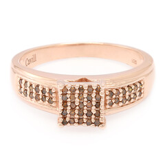 Fancy-Diamant-Silberring