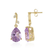 Lavendel-Amethyst-Silberohrringe