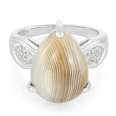 Botswana-Achat-Silberring