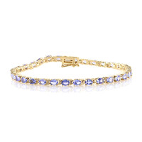 Tansanit-Silberarmband