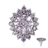 Lavendel-Amethyst-Silberring