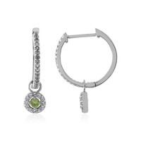 Russischer Demantoid-Silberohrringe