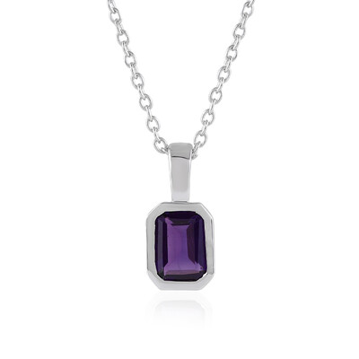 Sambia-Amethyst-Silberhalskette