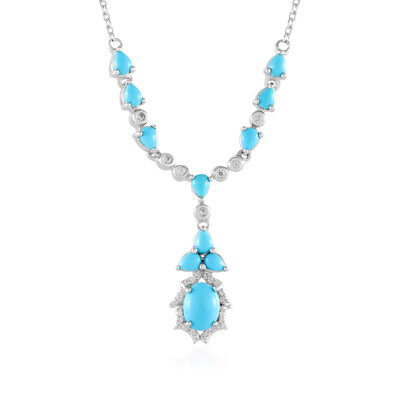 Sleeping Beauty-Türkis-Silbercollier (Faszination Türkis)