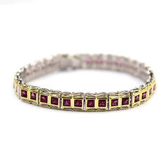 Rhodolith-Silberarmband (Dallas Prince Designs)