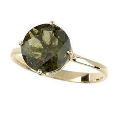Moldavit-Goldring