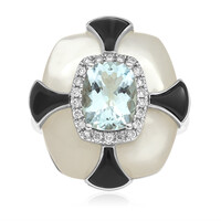 AAA-Brasilianischer Aquamarin-Goldring (CIRARI)