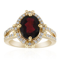 Indischer Granat-Silberring