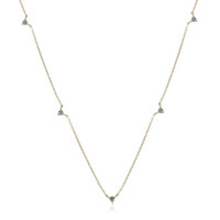 Himmelblauer I2 Brillant-Goldcollier (de Melo)
