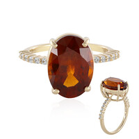 Hessonit-Granat-Goldring