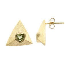 Peridot-Silberohrringe