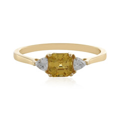Gelber Zirkon-Goldring (Adela Gold)