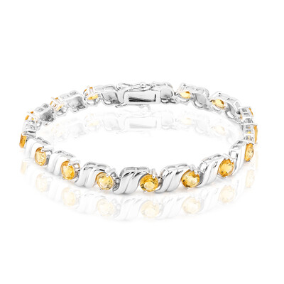 Citrin-Silberarmband