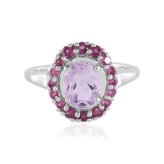 Lavendel-Amethyst-Silberring