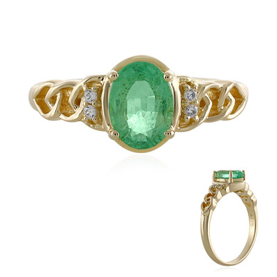 Äthiopischer Smaragd-Goldring