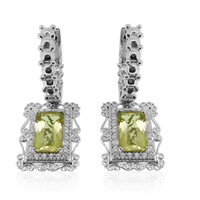 Ouro Verde-Quarz-Silberohrringe (Dallas Prince Designs)