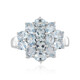 Brasilianischer Aquamarin-Silberring