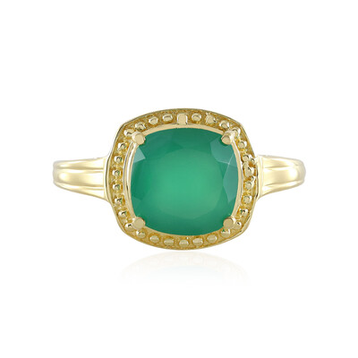 Grüner Onyx-Silberring