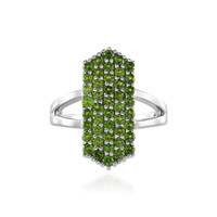 Russischer Diopsid-Silberring