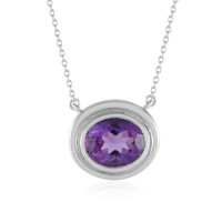 Sibirischer Amethyst-Silbercollier