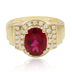 AAA-Brasilianischer Rubellit-Goldring