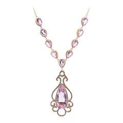 Bolivianischer Amethyst-Silbercollier