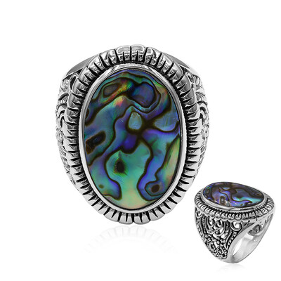 Abalone-Muschel-Silberring (Art of Nature)