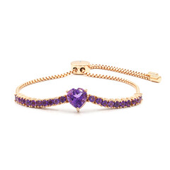 Sambia-Amethyst-Silberarmband
